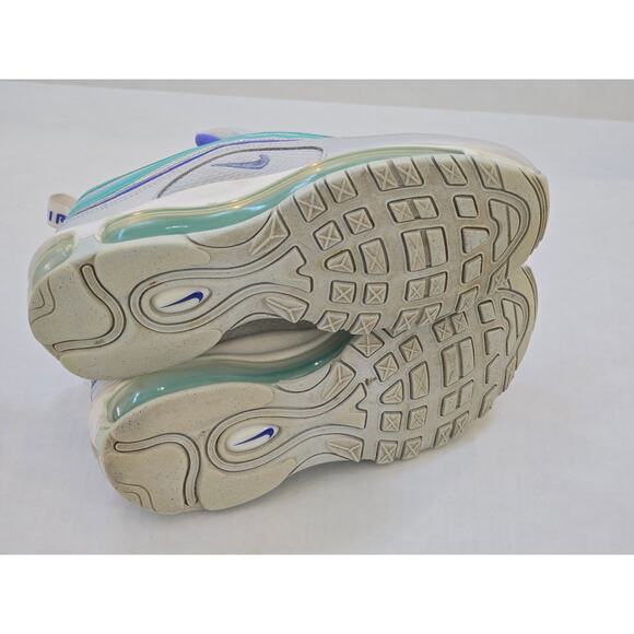 Nike Air Max 97 Youth 6Y Aura Sapphire Aurora Green Shoes CT1965-400 - Picture 7 of 8